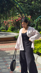 Classic Mid-Length Shrug – Soft Pink