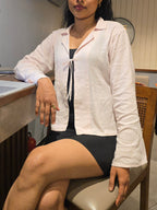 Collared Shirt Layer - Soft Pink