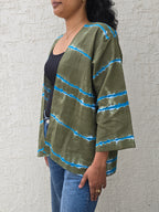 Olive Wave - Classic Mid-Length Shrug
