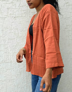 Brick Red - Classic Mid-Length Shrug