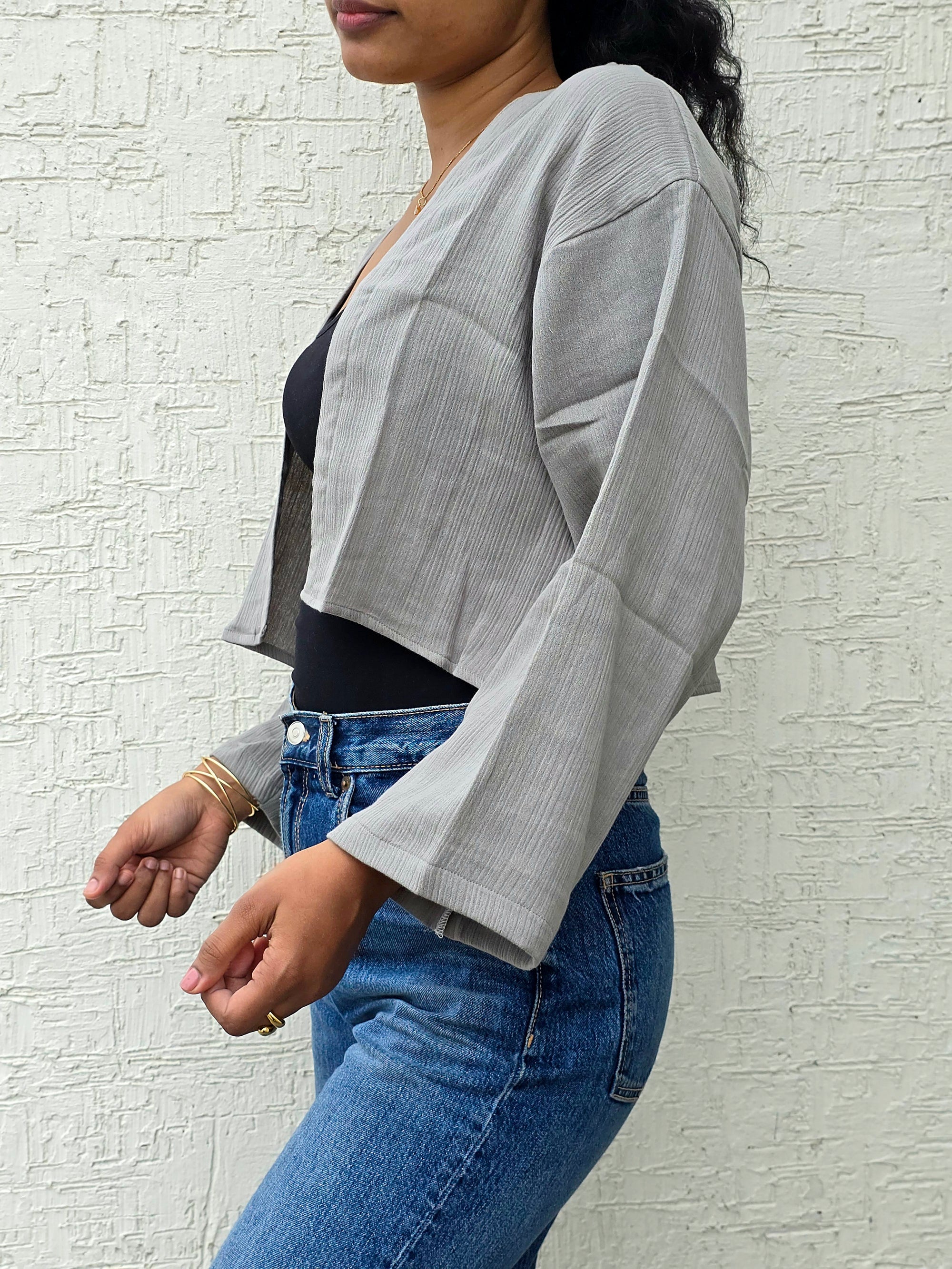 Detox Grey - Classic Crop Shrug