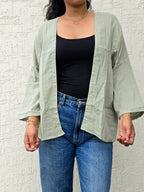 Soft sage green - Classic Mid-Length Shrug