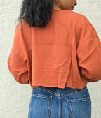 Brick Red - Classic Crop Shrug