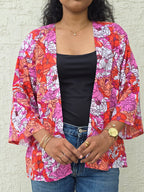 Classic Mid-length Shrug - The floral Print
