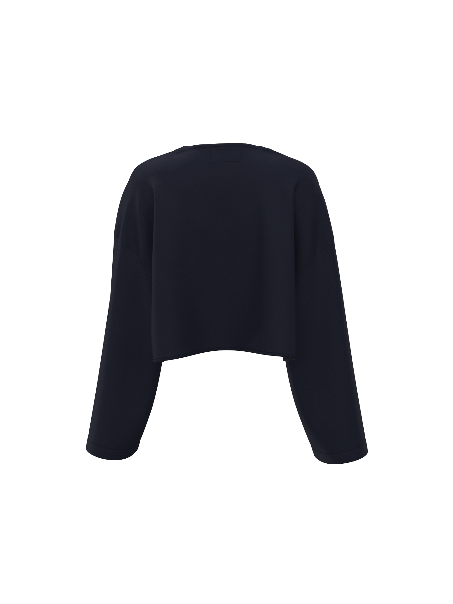 Classic Cropped Shrug – Navy Blue
