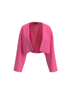 Classic Cropped Shrug – Rani Pink