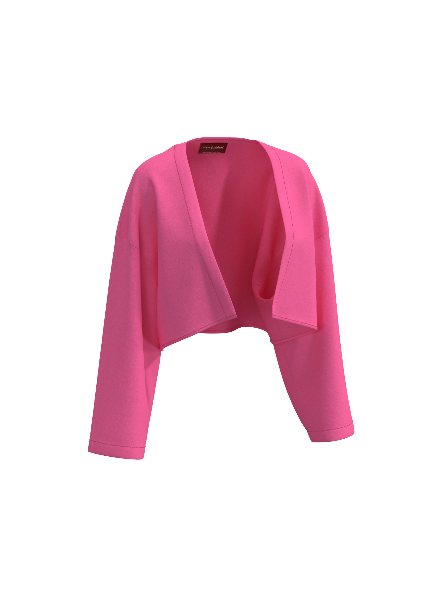 Classic Cropped Shrug – Rani Pink