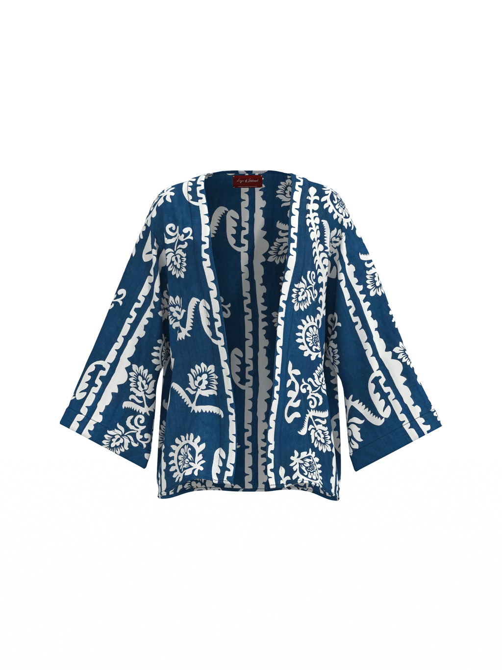 Classic Mid-Length Shrug – Printed Bell Sleeve Shrug