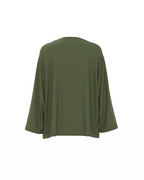 Classic Mid-Length Shrug – Khaki Green