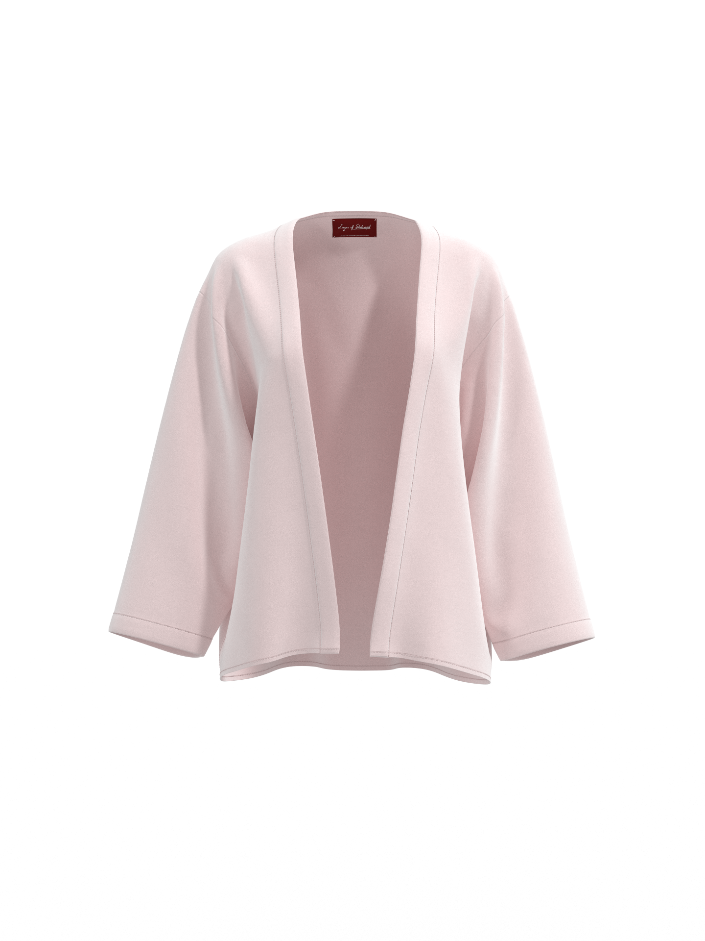 Classic Mid-Length Shrug – Soft Pink