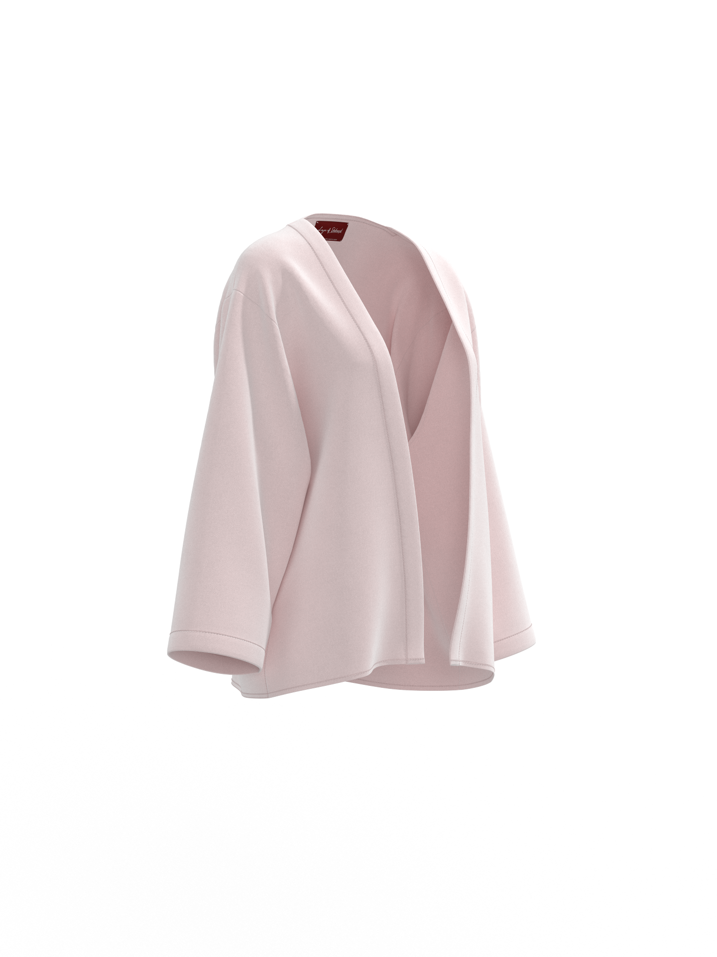 Classic Mid-Length Shrug – Soft Pink