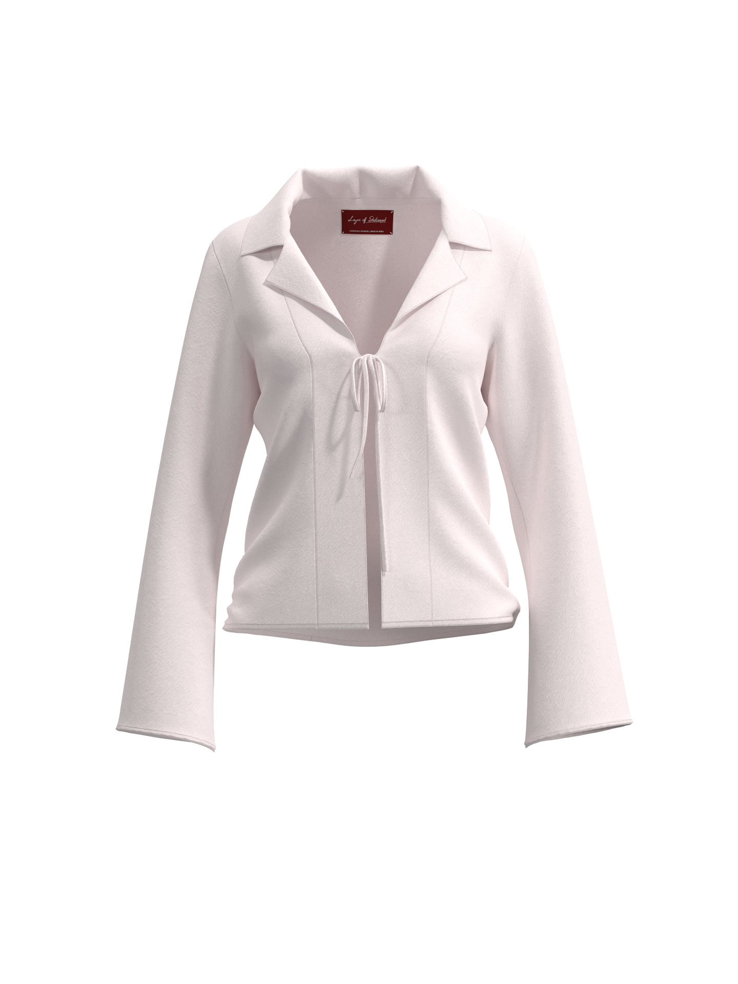 Collared Shirt Layer - Soft Pink
