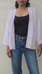 Lilac Breeze - Classic Mid-Length Shrug