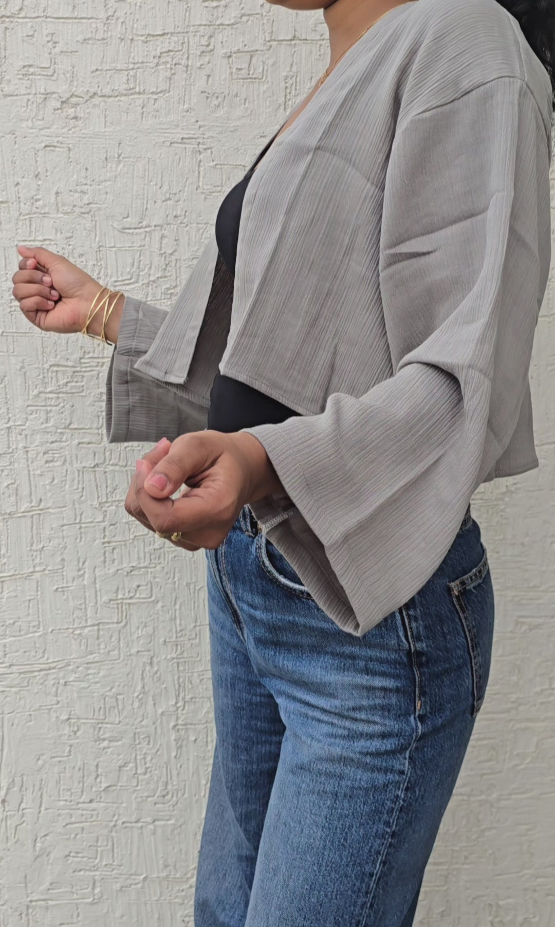 Detox Grey - Classic Crop Shrug