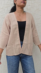 Biscuit Beige - Classic Mid-Length Shrug