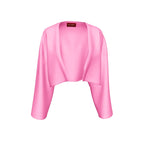 Classic Cropped Shrug – Rani Pink