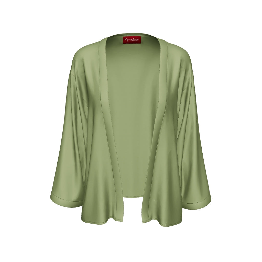 Classic Mid-Length Shrug – Khaki Green